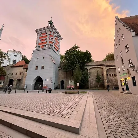 아파트 Residenz Am Roten Tor 아우크스부르크